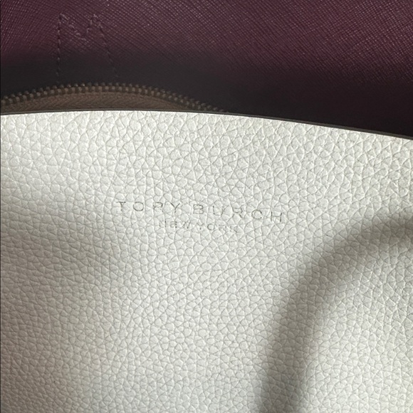 Tory Burch White Ivory Perry Triple Compartment Tote Bag - Picture 10 of 10